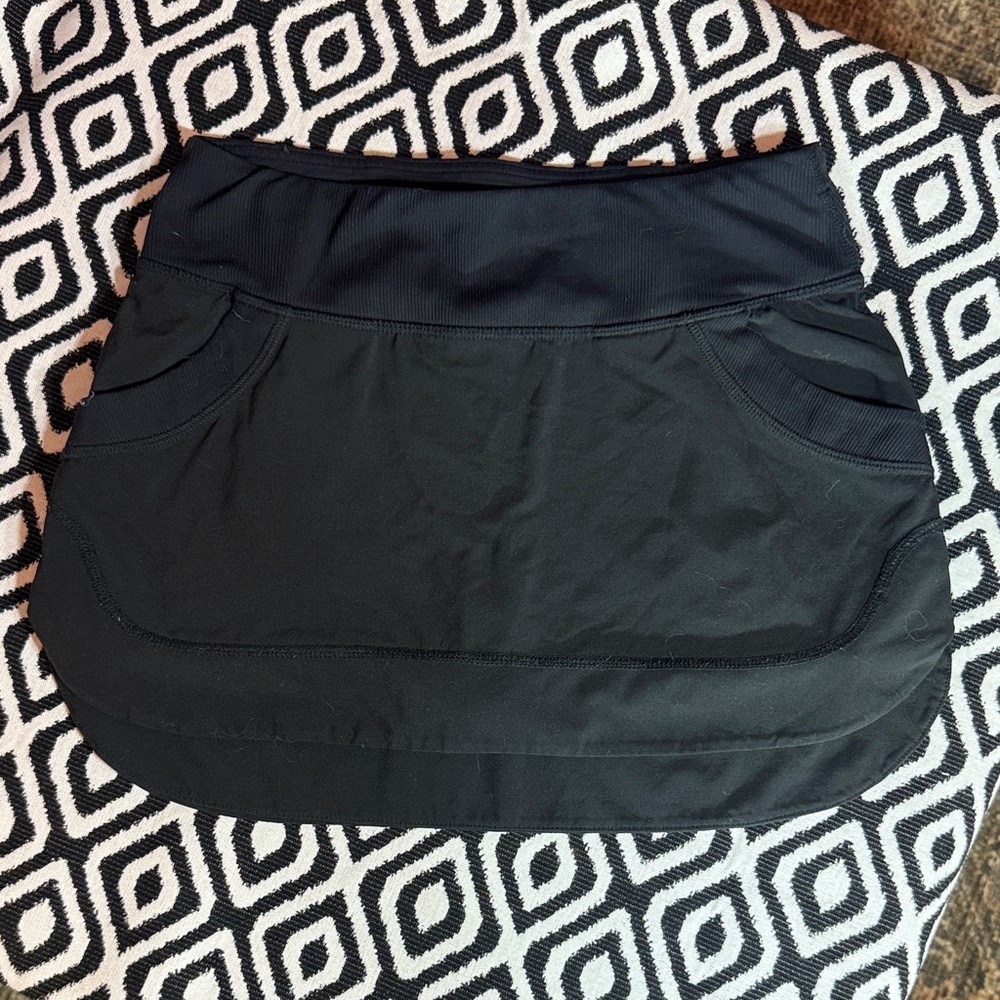 Lululemon Athletica Midnight Black Mini Skirt